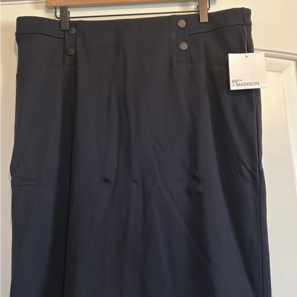 NEW 89th + Madison Women’s Black Skirt XL - Picture 2 of 6